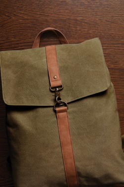 Logo trade advertising product photo of: VINGA Bosler backpack GRS recycled canvas