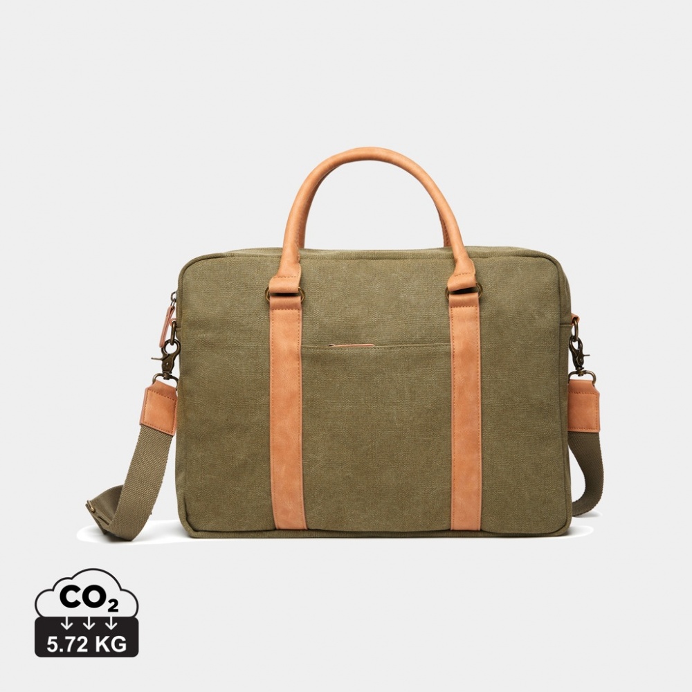 Logotrade advertising product picture of: VINGA Bosler RCS recycled canvas computer bag
