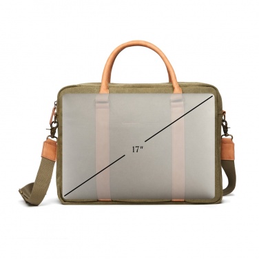 Logo trade promotional gift photo of: VINGA Bosler RCS recycled canvas computer bag