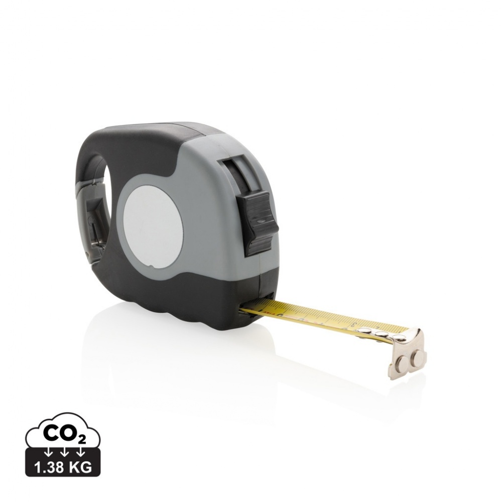 Logo trade business gift photo of: Measuring tape with carabiner