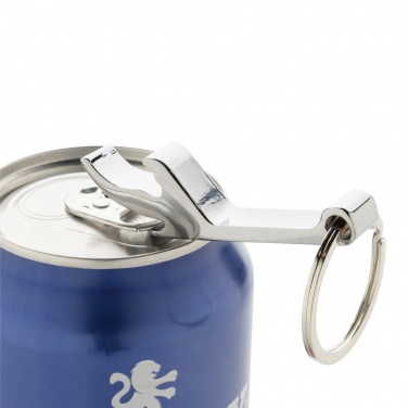 Logo trade corporate gifts picture of: RCS recycled zinc alloy bottle opener keychain