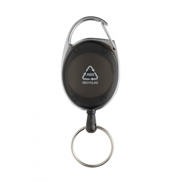 Logo trade advertising products image of: RCS recycled ABS roller clip keychain