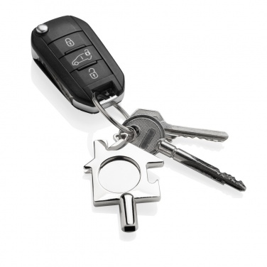Logo trade advertising product photo of: RCS recycled zinc alloy 3 in 1 keychain