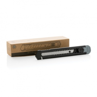Logo trade promotional giveaways image of: Refillable RCS recycled plastic snap-off knife