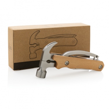 Logotrade promotional merchandise image of: Wooden multi-tool hammer