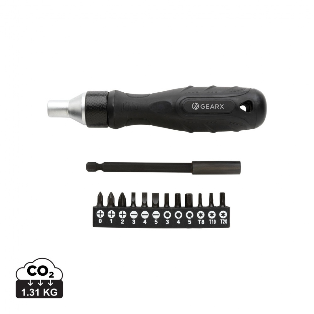 Logo trade advertising products image of: Gear X ratchet screwdriver