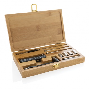 Logotrade promotional item image of: Carvine 21 pcs bamboo tool set