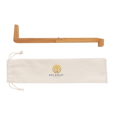 Logo trade promotional items picture of: Bamboo portable laptop stand