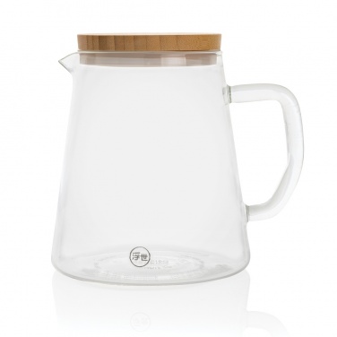 Logotrade promotional items photo of: Ukiyo borosilicate glass carafe with bamboo lid 1.2L