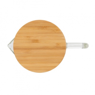 Logo trade advertising product photo of: Ukiyo borosilicate glass carafe with bamboo lid 1.2L
