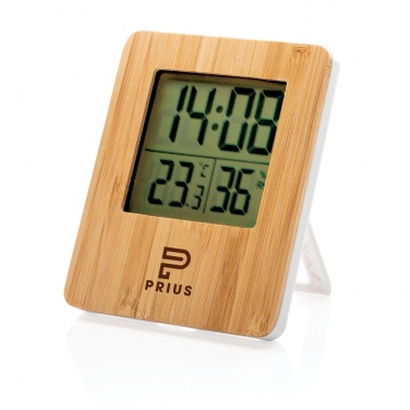 Logotrade promotional gift image of: Bamboo weather station