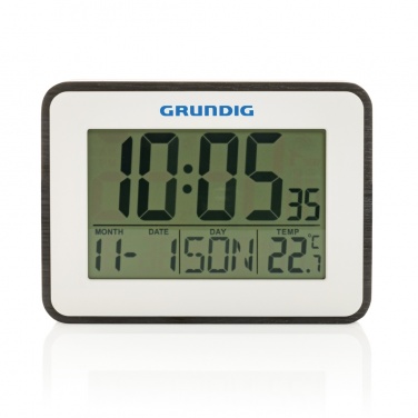 Logo trade promotional merchandise image of: Grundig weatherstation alarm and calendar