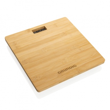 Logo trade advertising products picture of: Grundig Bamboo Digital Body Scale