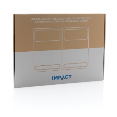 Logotrade corporate gifts photo of: Impact AWARE RPET Foldable desk organizer with laptop stand