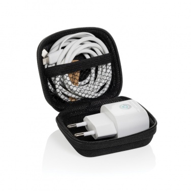Logotrade promotional product image of: Boost RCS reycled PET 20W type C 2 pcs charging set