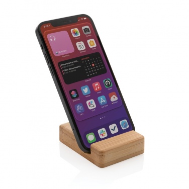 Logo trade corporate gifts image of: Bamboo phone stand XD