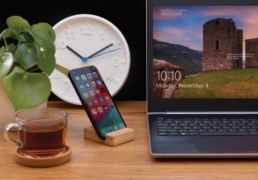 Logotrade promotional gift picture of: Bamboo phone stand XD