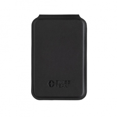 Logotrade corporate gift picture of: Magstand RCS recycled PU magnetic phone wallet with stand