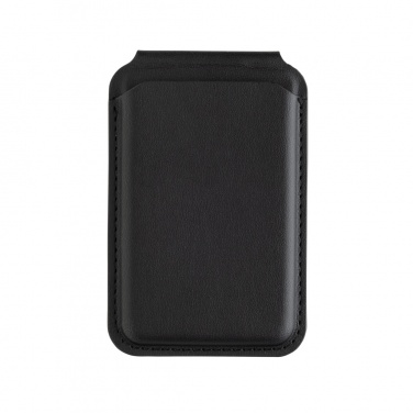Logo trade advertising products image of: Magstand RCS recycled PU magnetic phone wallet with stand