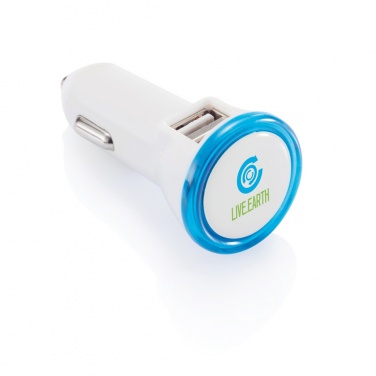 Logo trade advertising products picture of: Powerful dual port car charger