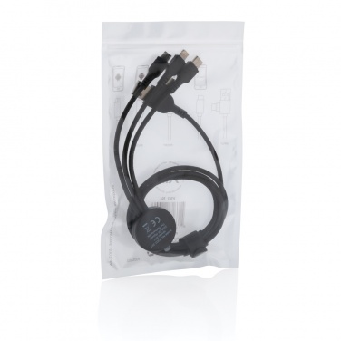 Logo trade promotional merchandise image of: Light up logo 6-in-1 cable