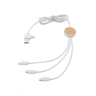 Logo trade corporate gift photo of: RCS recycled plastic Ontario 6-in-1 cable