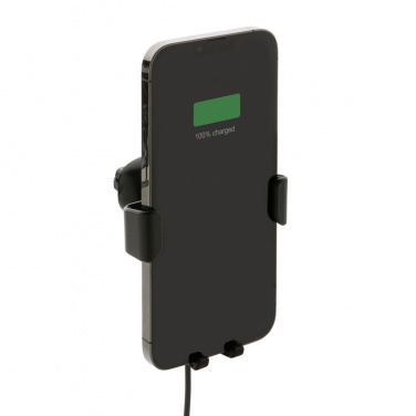 Logo trade advertising product photo of: RCS recycled plastic 10W wireless charging car holder
