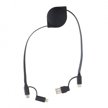 Logotrade promotional item picture of: RCS standard recycled plastic and TPE 6-in-1 cable