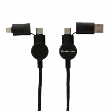 Logotrade advertising products photo of: Oakland RCS recycled plastic 6-in-1 fast charging 45W cable