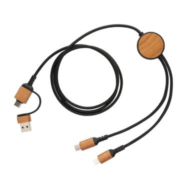 Logo trade advertising products picture of: Ohio RCS certified recycled plastic 6-in-1 cable