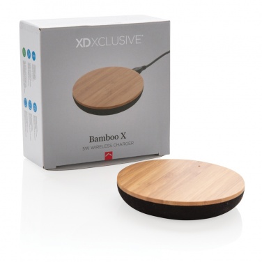 Logotrade promotional merchandise photo of: Bamboo X 5W wireless charger