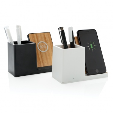 Logo trade corporate gifts image of: Ontario RCS recycled plastic 10W wireless charger
