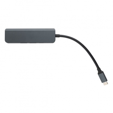 Logo trade promotional items picture of: Terra RCS recycled aluminum hub with HDMI input