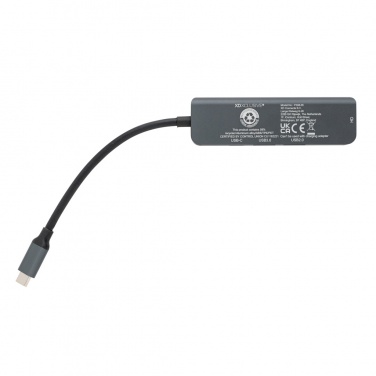 Logo trade promotional item photo of: Terra RCS recycled aluminum hub with HDMI input