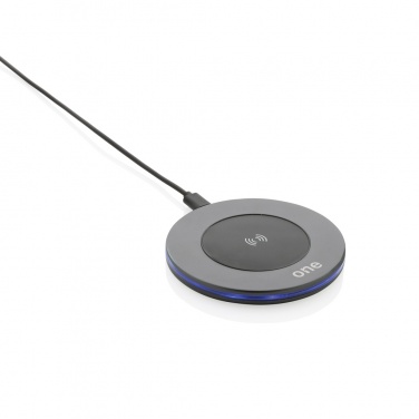 Logo trade business gifts image of: Terra RCS recycled aluminium 10W wireless charger