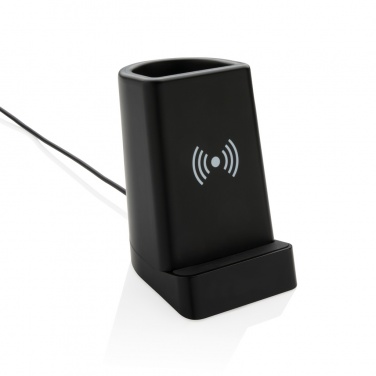 Logotrade promotional giveaways photo of: Light up logo 5W wireless charging pen holder
