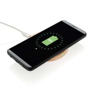 Logo trade promotional item photo of: 5W wood wireless charger