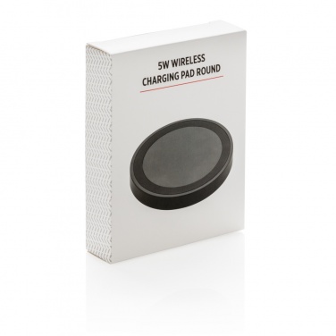 Logo trade promotional merchandise image of: 5W wireless charging pad round