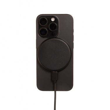 Logo trade promotional merchandise picture of: Magnapad 15W RCS rplastic magnetic 3 in 1 charging pad