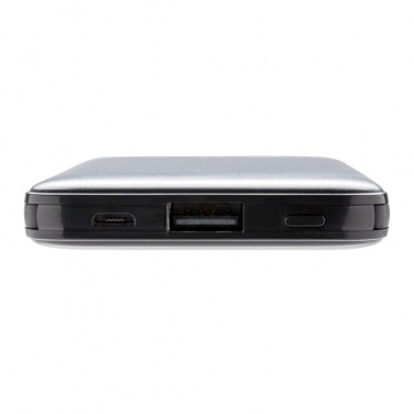 Logo trade promotional merchandise photo of: 5.000 mAh Pocket Powerbank with integrated cables
