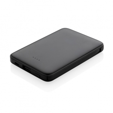 Logo trade promotional item photo of: 5.000 mAh Pocket Powerbank with integrated cables