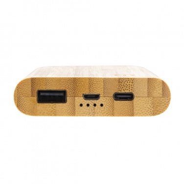 Logotrade business gift image of: Bamboo 5.000 mAh powerbank