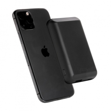 Logo trade business gifts image of: Magnetic 5.000 mAh 5W wireless powerbank