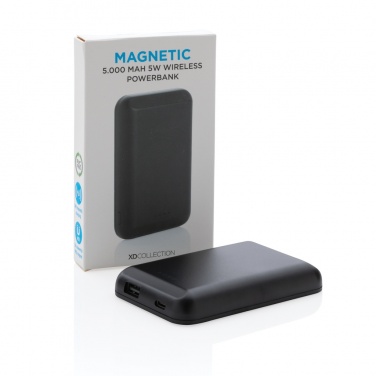 Logotrade promotional items photo of: Magnetic 5.000 mAh 5W wireless powerbank