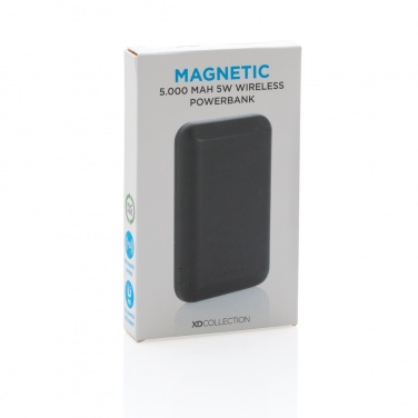 Logotrade advertising products photo of: Magnetic 5.000 mAh 5W wireless powerbank