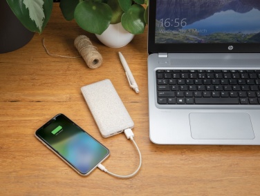 Logotrade promotional products photo of: 10.000 mah wheat straw powerbank