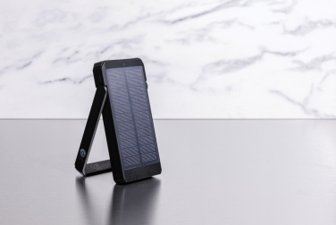 Logotrade corporate gift image of: Skywave RCS recycled plastic solar powerbank 10000 mAh
