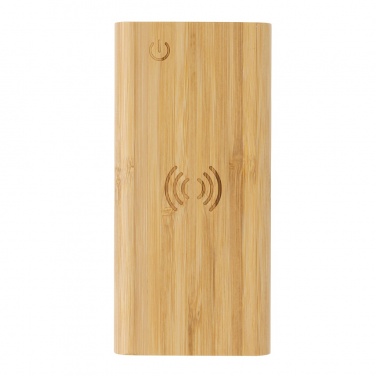 Logotrade promotional product image of: Bamboo 8.000 mAh 5W wireless powerbank