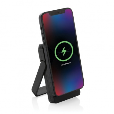 Logotrade promotional gift picture of: Skywave RCS rplastic solar powerbank 5000 mAh 10W wireless