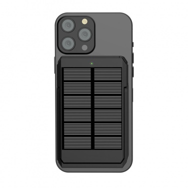 Logo trade promotional giveaways image of: Skywave RCS rplastic solar powerbank 5000 mAh 10W wireless